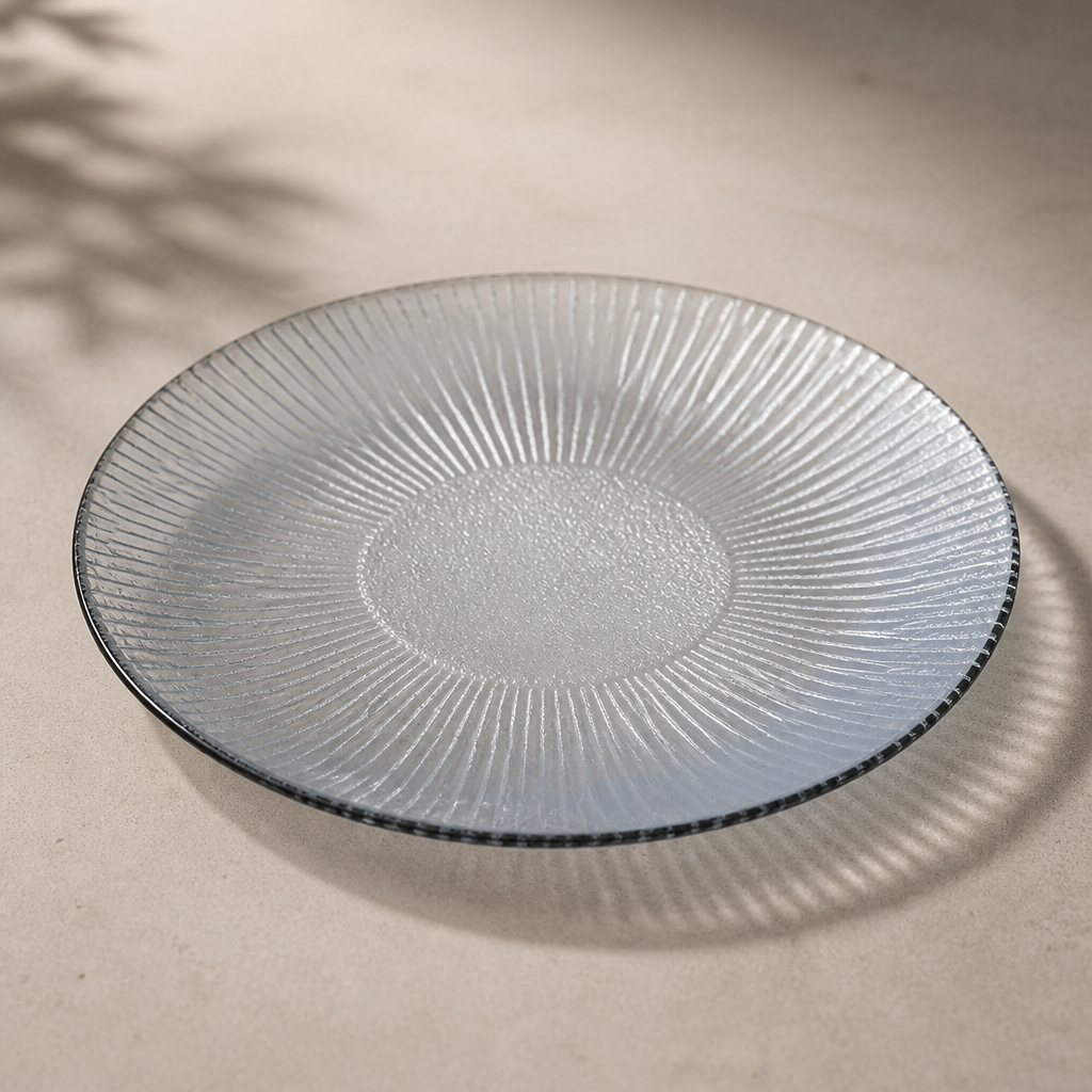 Commercial Charger Plates 225mm Bamboo Glass 6 Pack