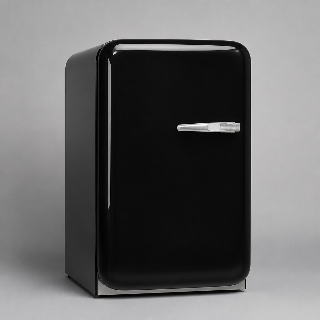 50s Retro Mini Bar Fridge Black