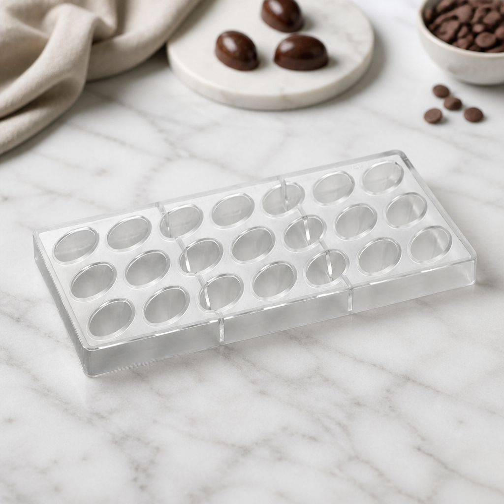Commercial Tear Praline Mould 275x135mm for 21 Chocolates