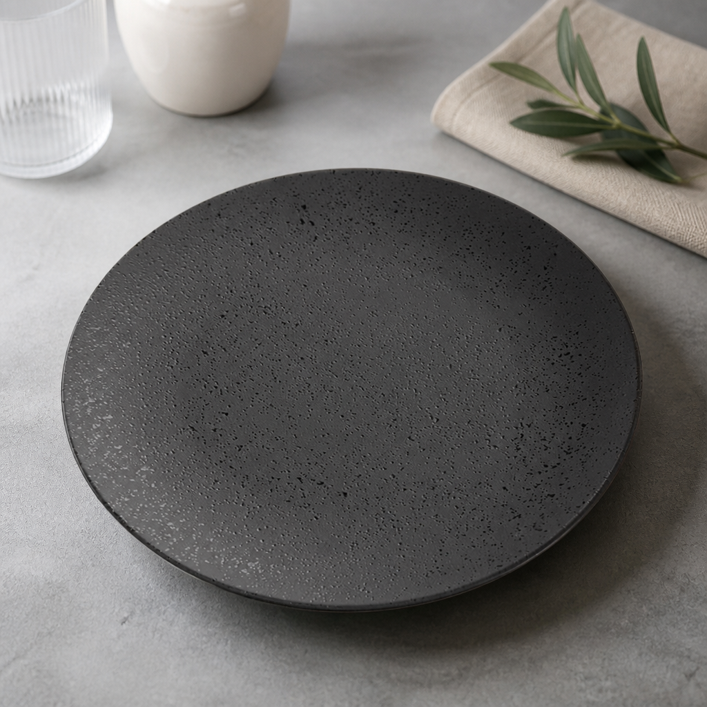 Commercial Fusion Coupe Plates 203mm Durable Stoneware 6 Pack