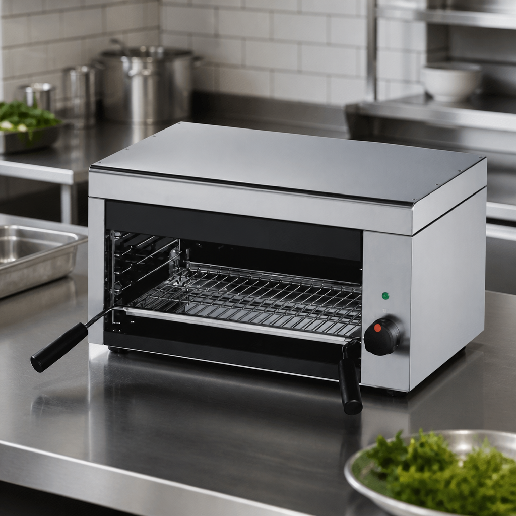 Commercial Salamander Grill 4x 2/3 GN Stainless Steel 3kW