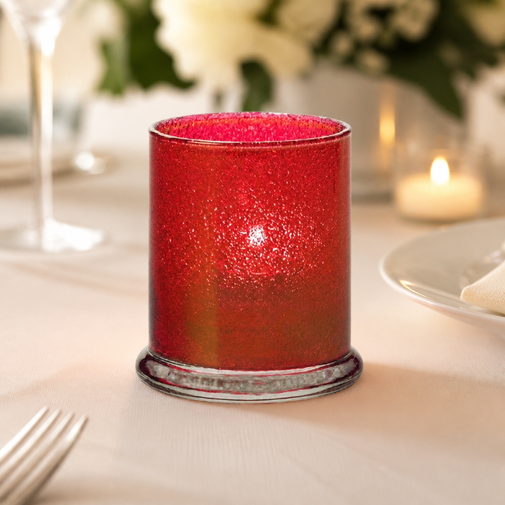 Commercial Ruby Jewel Votive Table Lamps 76mm x 92mm 12 Pack