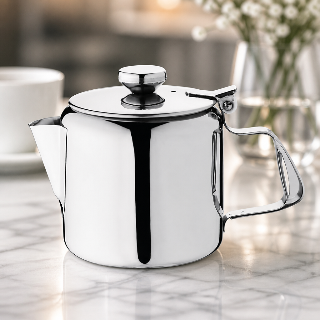 Commercial Stainless Steel Teapot 410ml for Catering Service