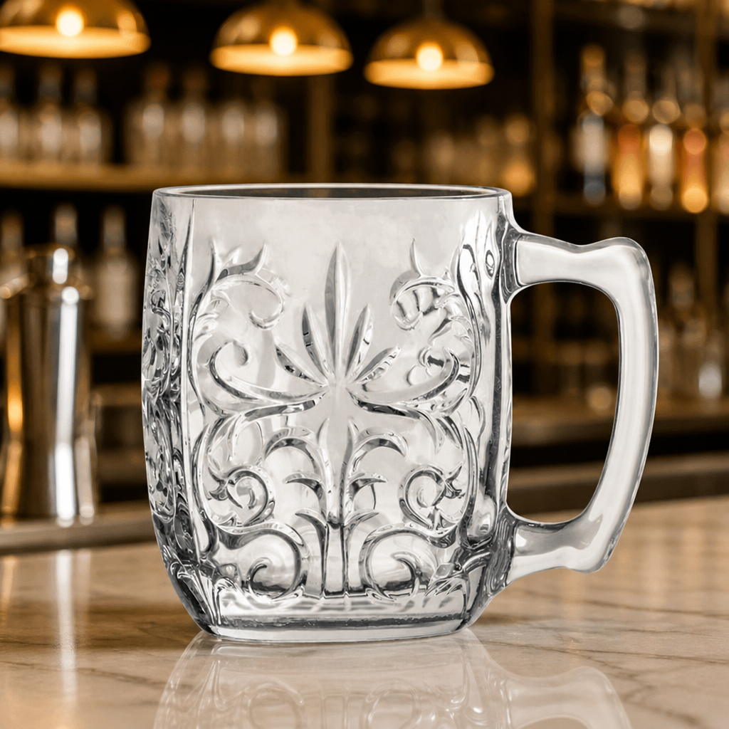 Commercial Moscow Mule Mugs 430ml Eco-Crystal Glass 8 Pack