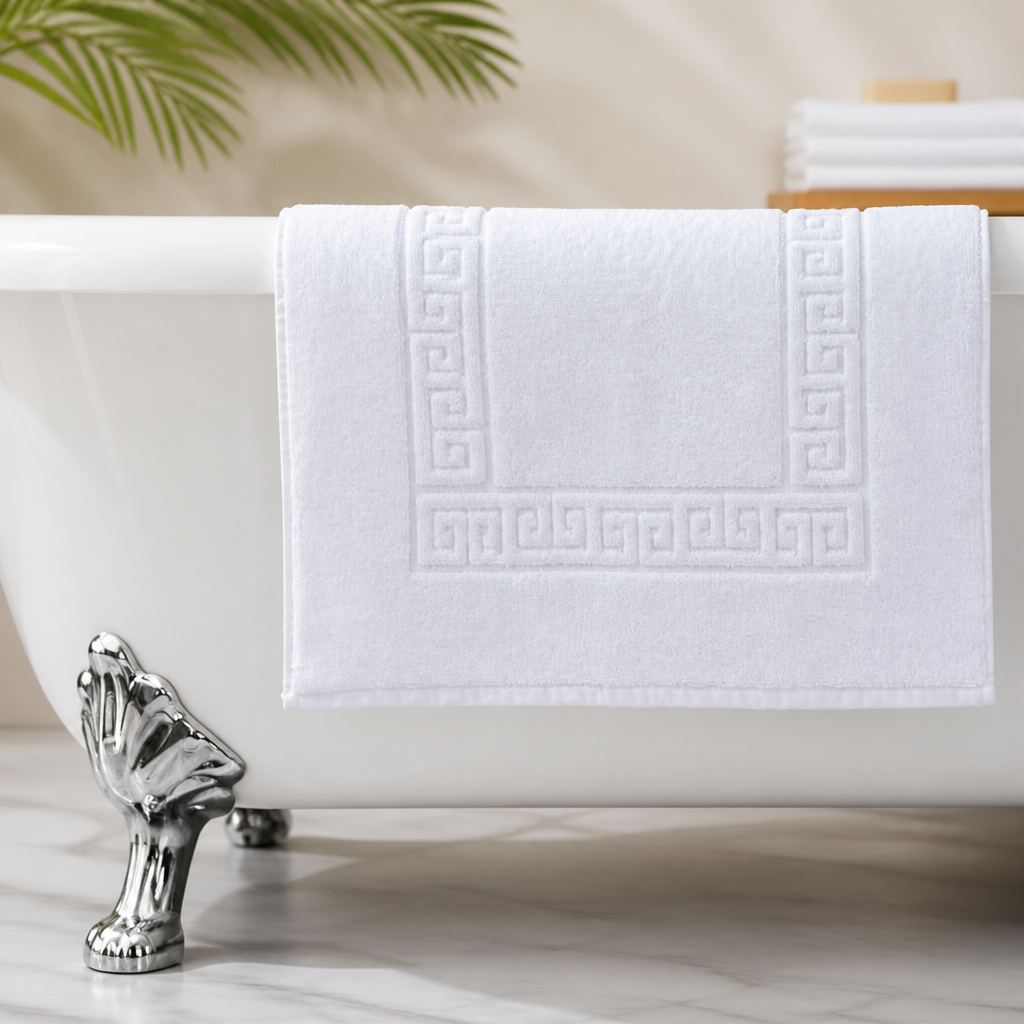 Commercial Cotton Bath Mat 100% Soft Durable 50x80cm