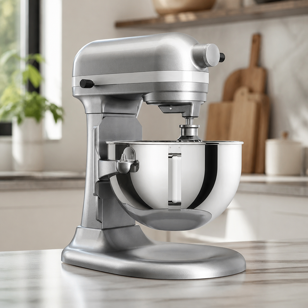 5.2L Commercial Countertop Stand Mixer in Contour Silver