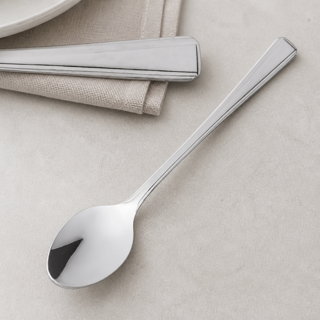 Commercial Stainless Steel Teaspoons Set of 12 - 140mm Length