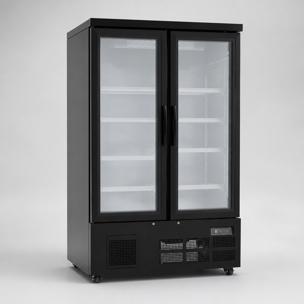 Commercial Multideck Fridge 744L Double Door Display Unit