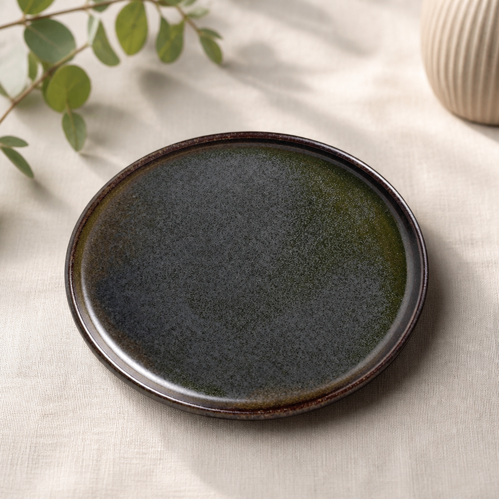 Commercial Porcelain Wabi Sabi Round Trays 152mm - 12 Pack