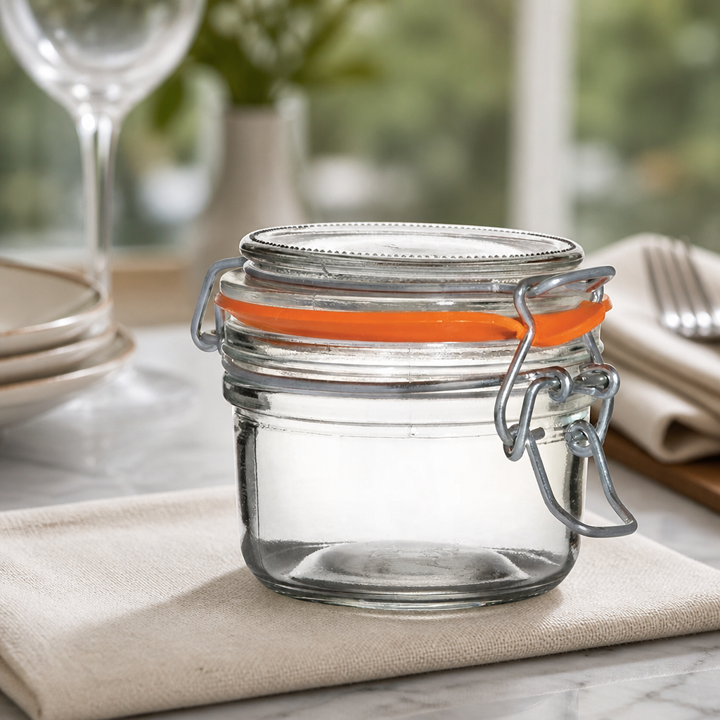 Commercial Preserve Jars 125ml Clear Glass 12 Pack