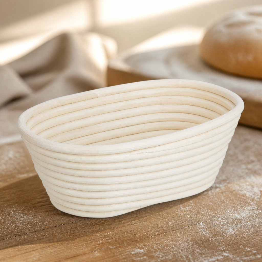 Round Rattan Proving Basket 220x80mm for Artisan Bread
