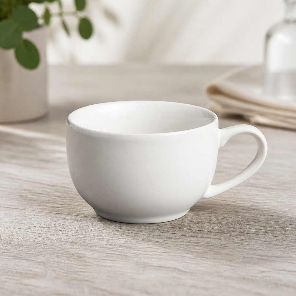 Commercial 230ml Coffee Cups Stoneware 12 Pack