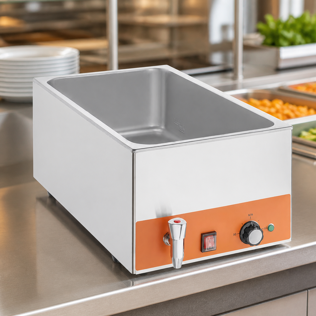 21Ltr Electric Commercial Bain Marie with Drain Tap