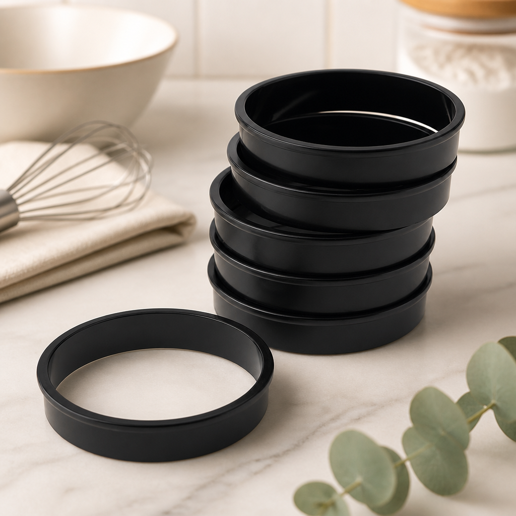 Commercial Tart Rings 100mm 6 Pack Cake Molds