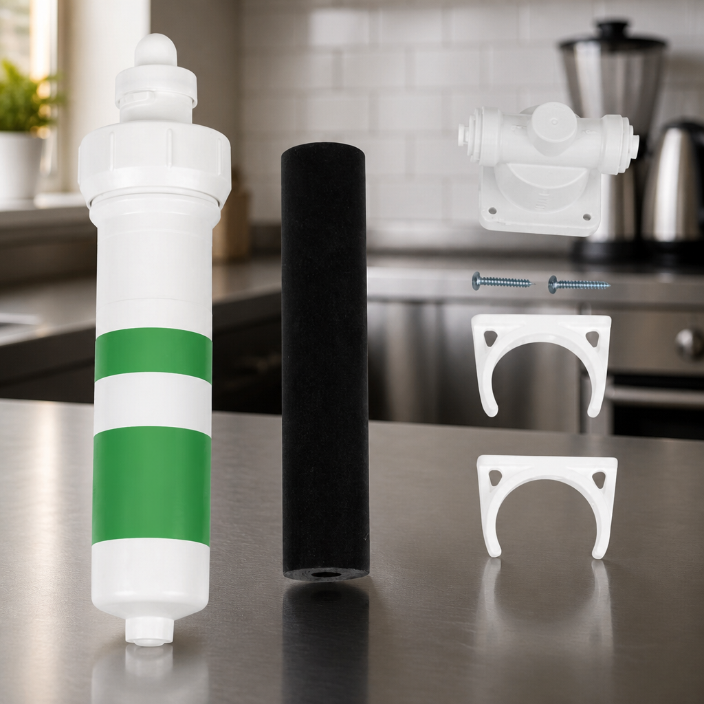 Commercial Water Boiler Filter System with Cartridge and Clips
