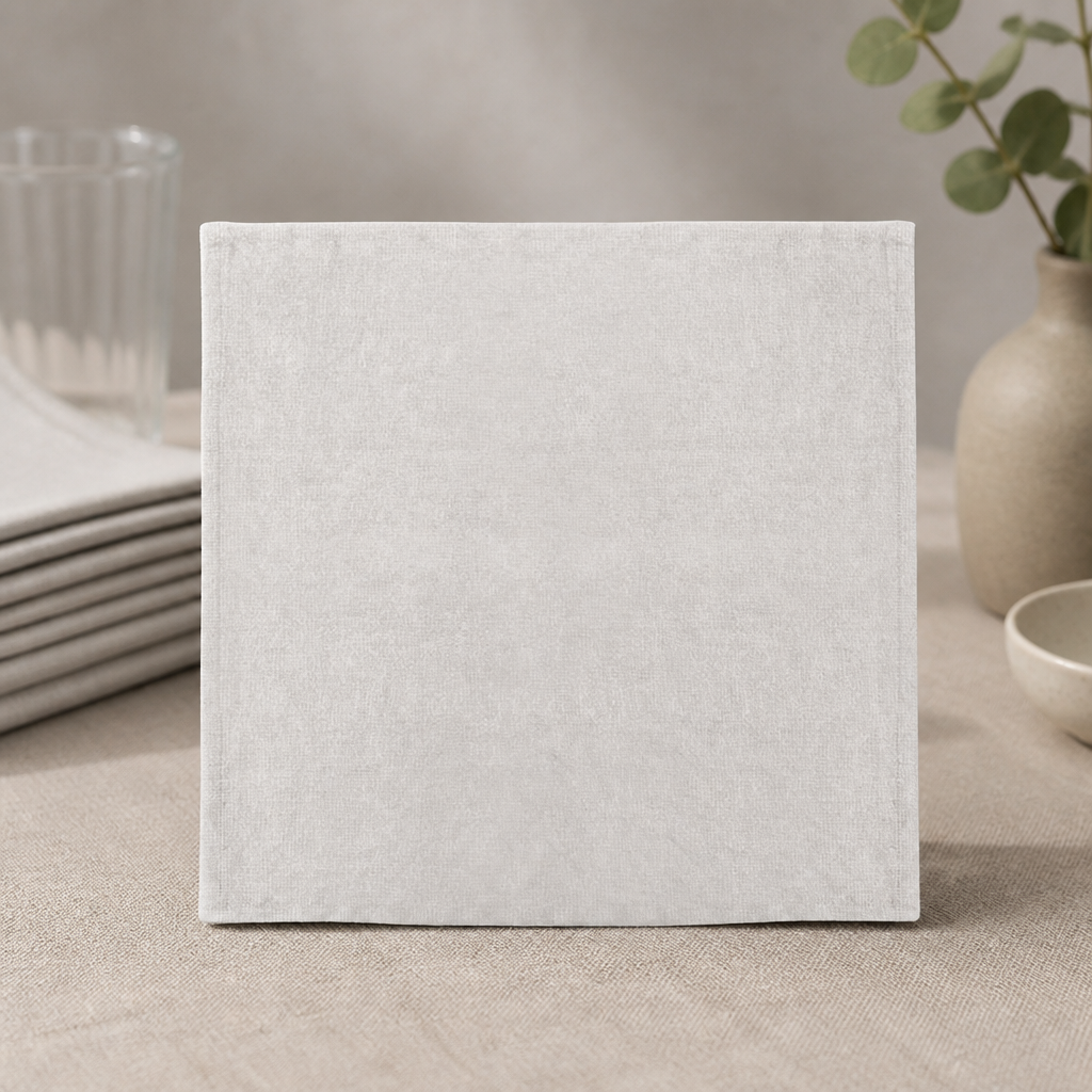 Commercial Linen Table Napkins 400x400mm Natural 12 Pack