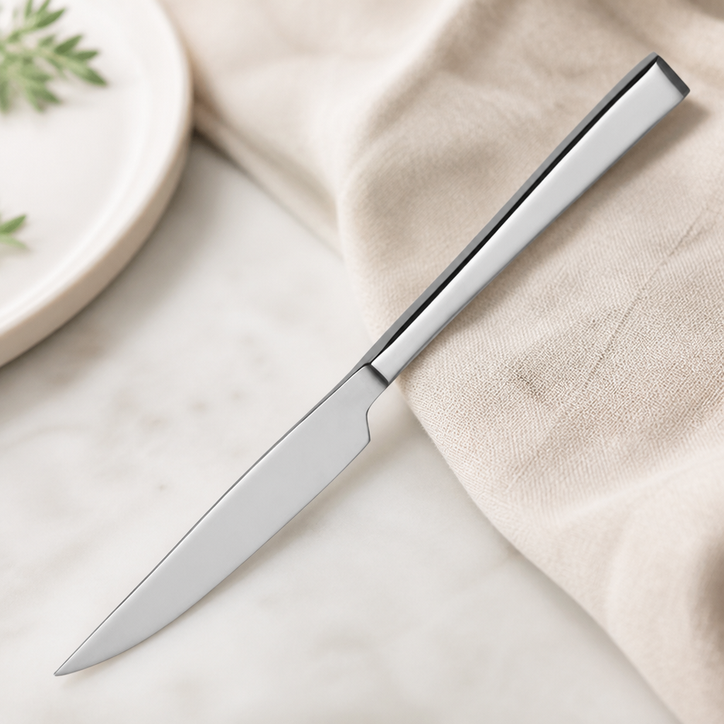 Durban monobloc stainless steel steak knife set, 12 piece