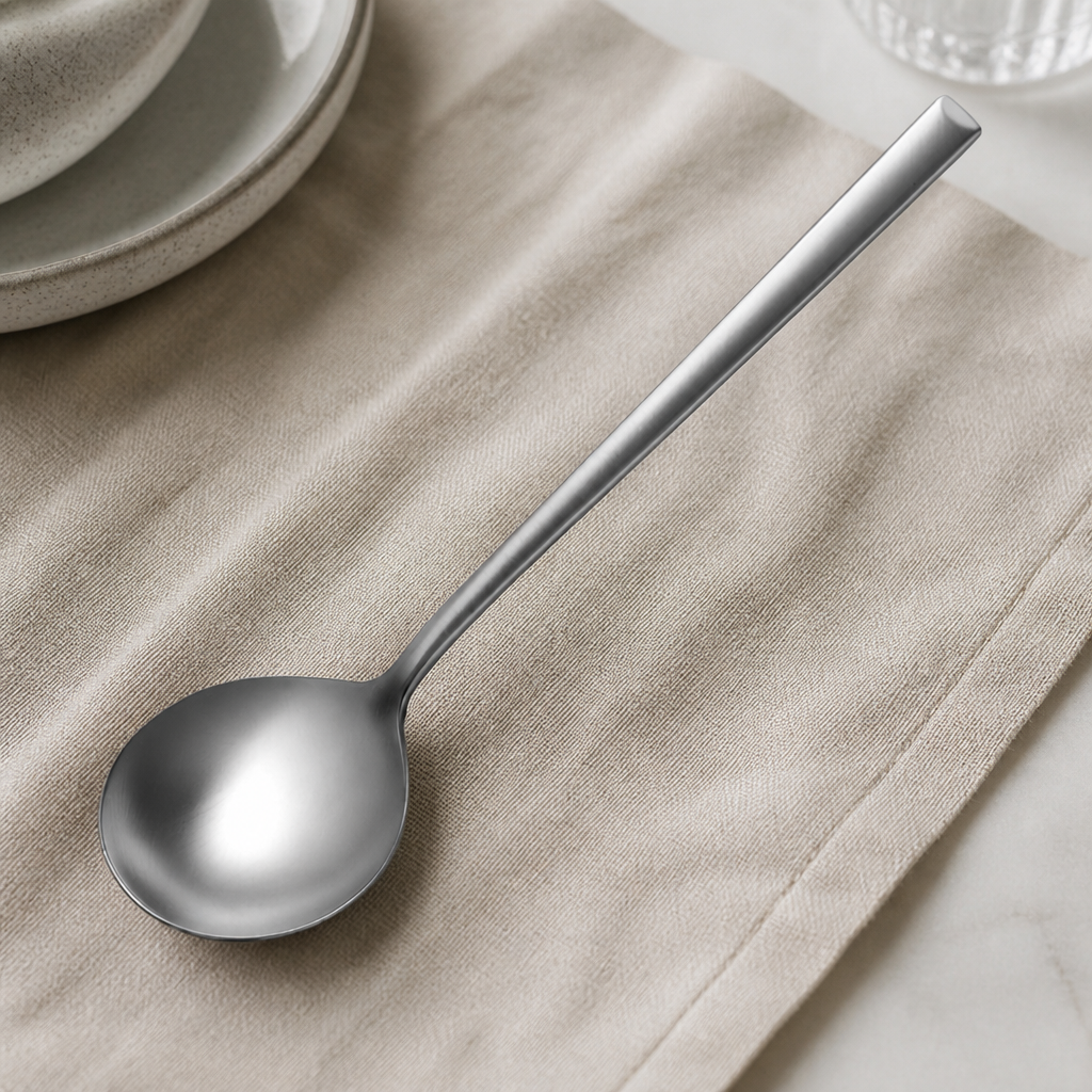 Commercial Velvet Round Soup Spoons 12 Pack Stainless Steel