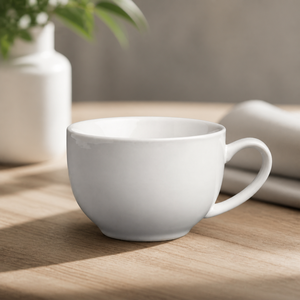White Commercial Cappuccino Cups 340ml 12 Pack