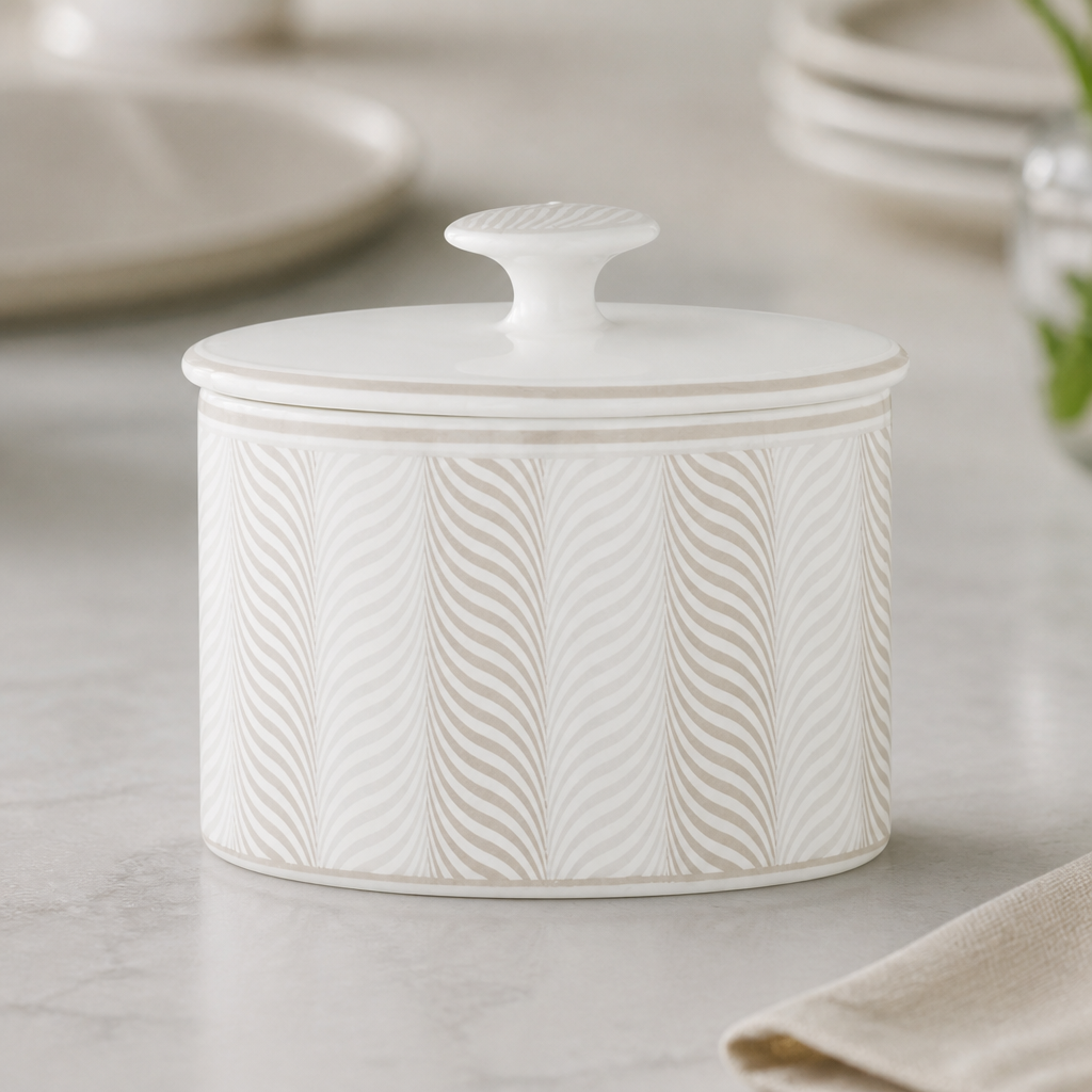 Commercial Sugar Bowls 225ml Taupe Bone China 12 Pack