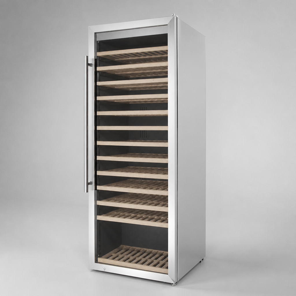 Commercial Wine Cooler 118 Bottle Capacity Stainless Steel