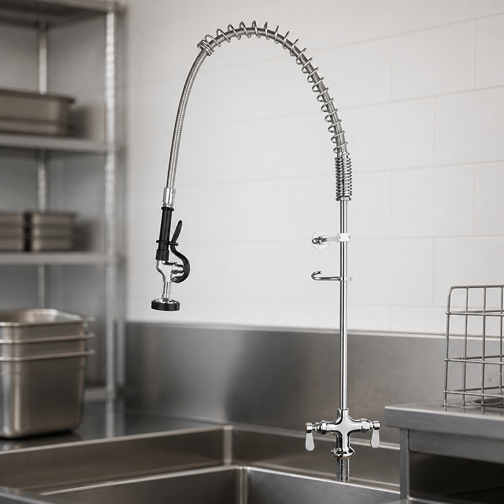 Commercial Pre Rinse Spray Tap with Ceramic Cartridge 640mm