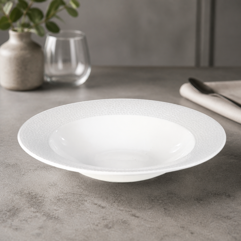 Commercial Rimmed Soup Bowl 249mm Deep Well 12 Pack