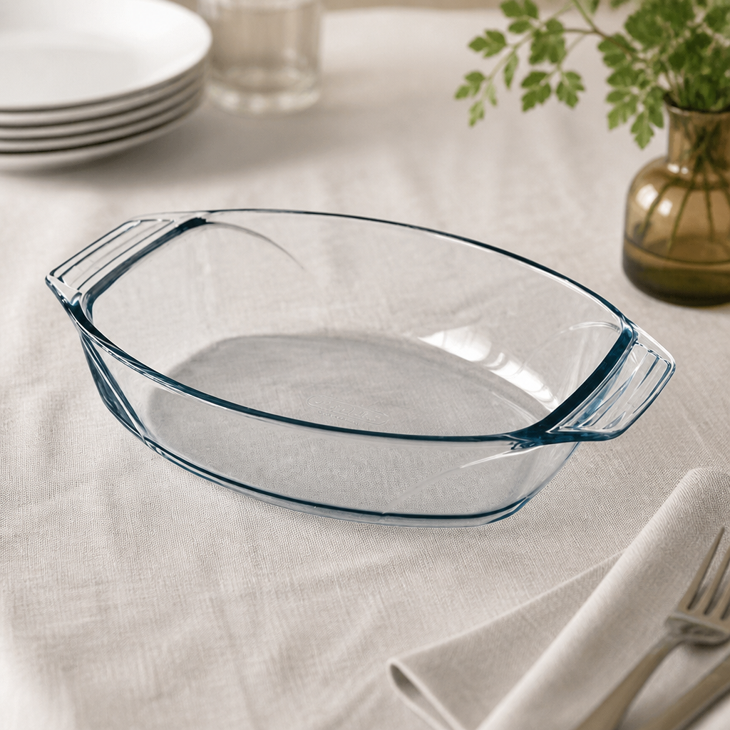 Oval Glass Roasting Dish 300x468mm