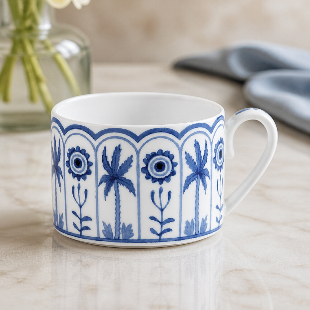 Commercial Tea Cups 200ml Set of 12 Exotic Garden Design