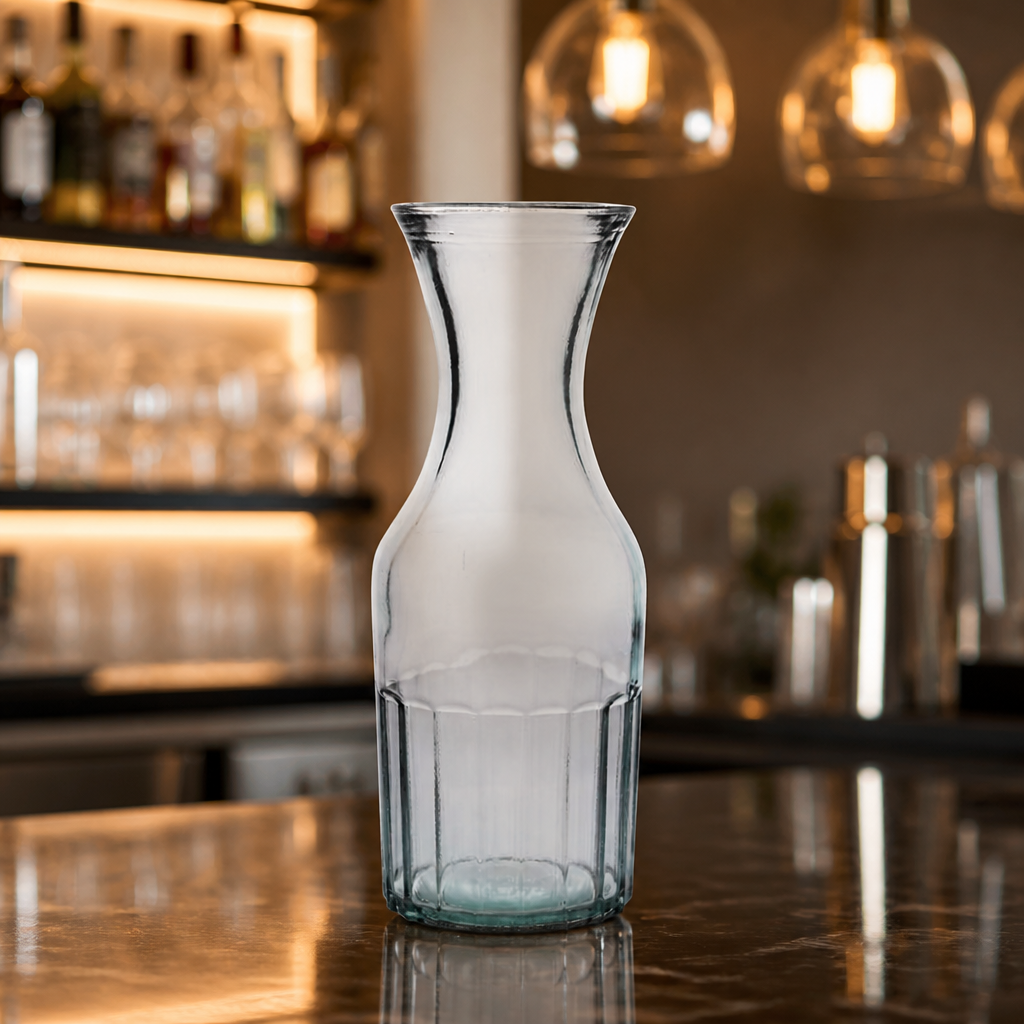 Commercial Recycled Glass Carafe 1L - Pack of 6