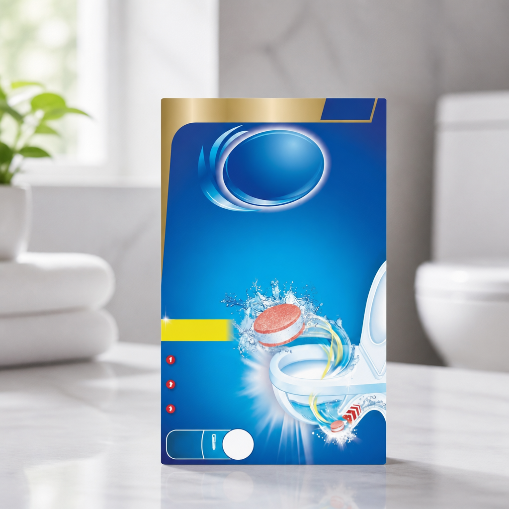 Toilet Cleaner Tablets 8 Pack for Deep Cleaning and Descaling