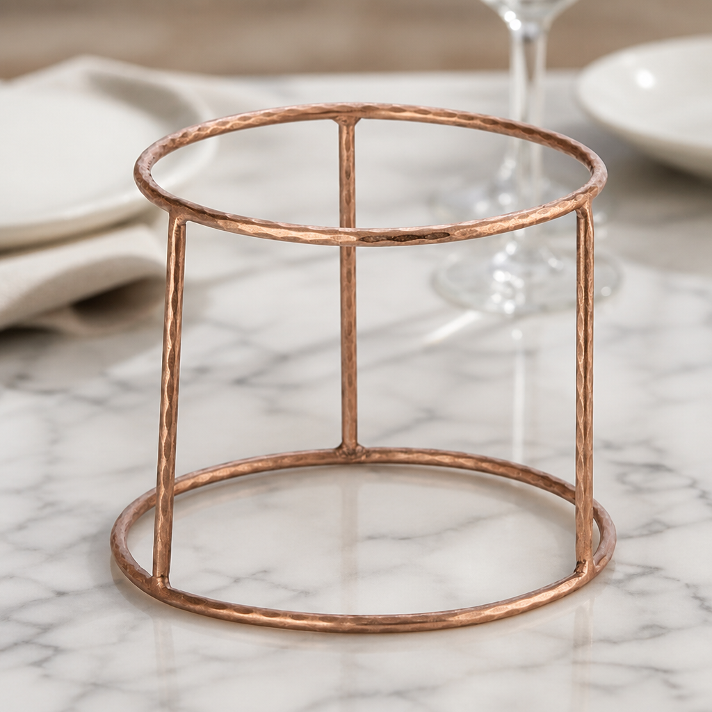 Large Commercial Seafood Tower Stand Vintage Copper Finish