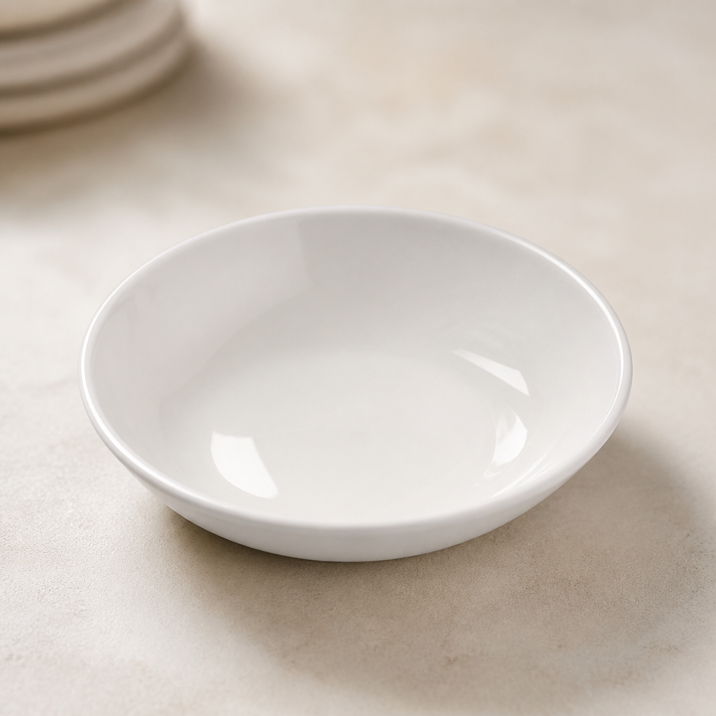 Bamboo Shallow Bowls 130mm 9oz - 12 Pack Commercial Catering