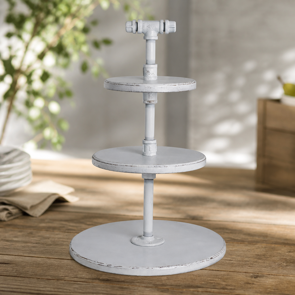 3-Tier Commercial Display Stand 355x509mm Adjustable