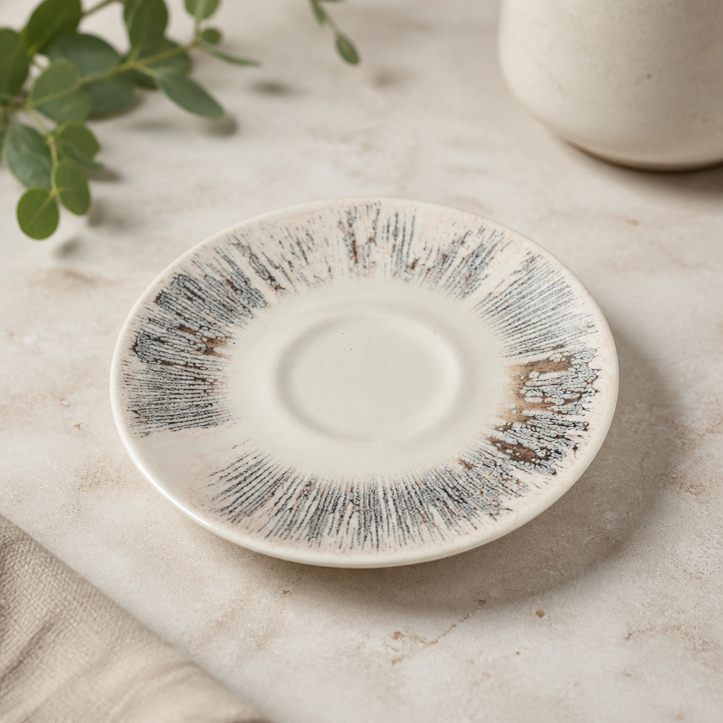 Commercial Espresso Saucers 118mm Super Vitrified Ceramic 12 Pack
