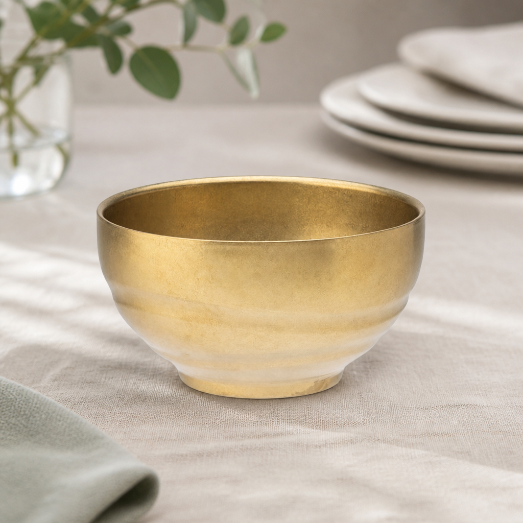 Commercial Double Walled Bowls Gold 120mm Pack of 6