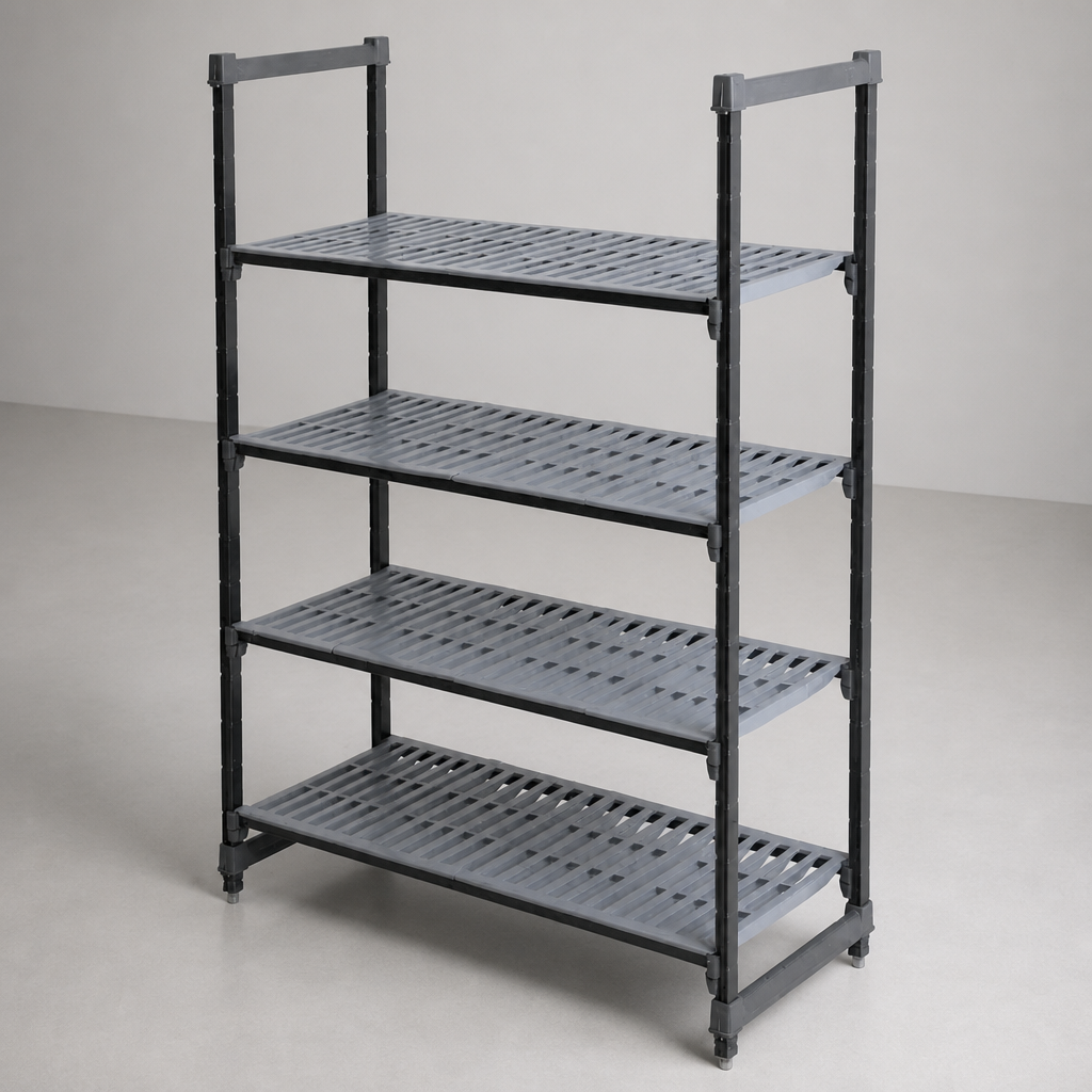 Commercial Cold Room Racking 4 Tier Shelving Unit 1830 x 1374mm