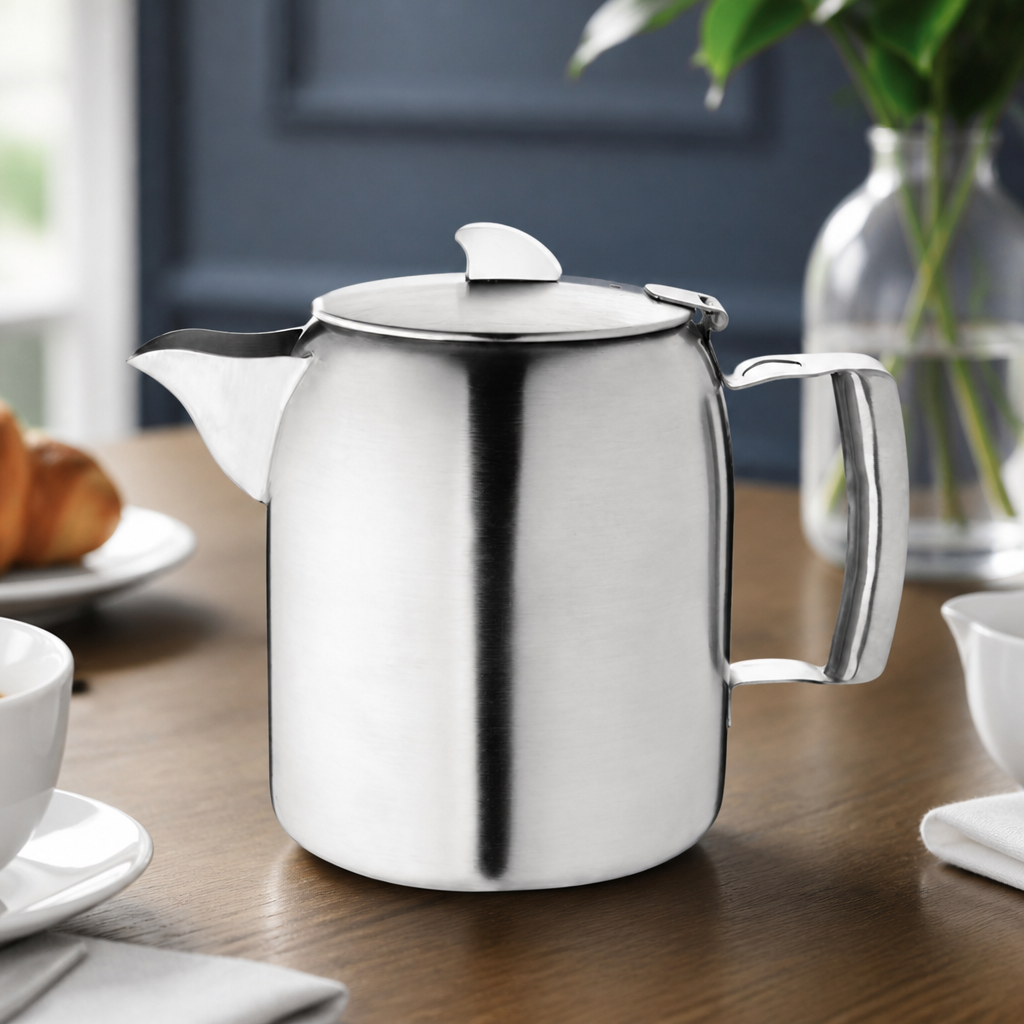 Commercial Stainless Steel Teapot 1.6L Capacity for Catering