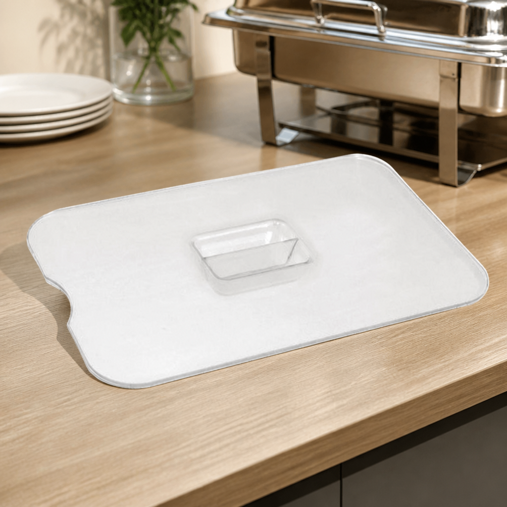 Large Clear Polycarbonate Salad Crock with Notched Lid