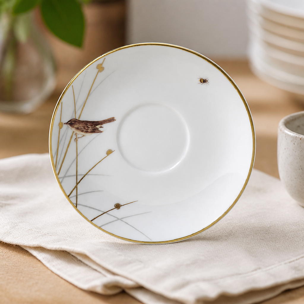 Classic bone china espresso saucers 120mm 12 pack