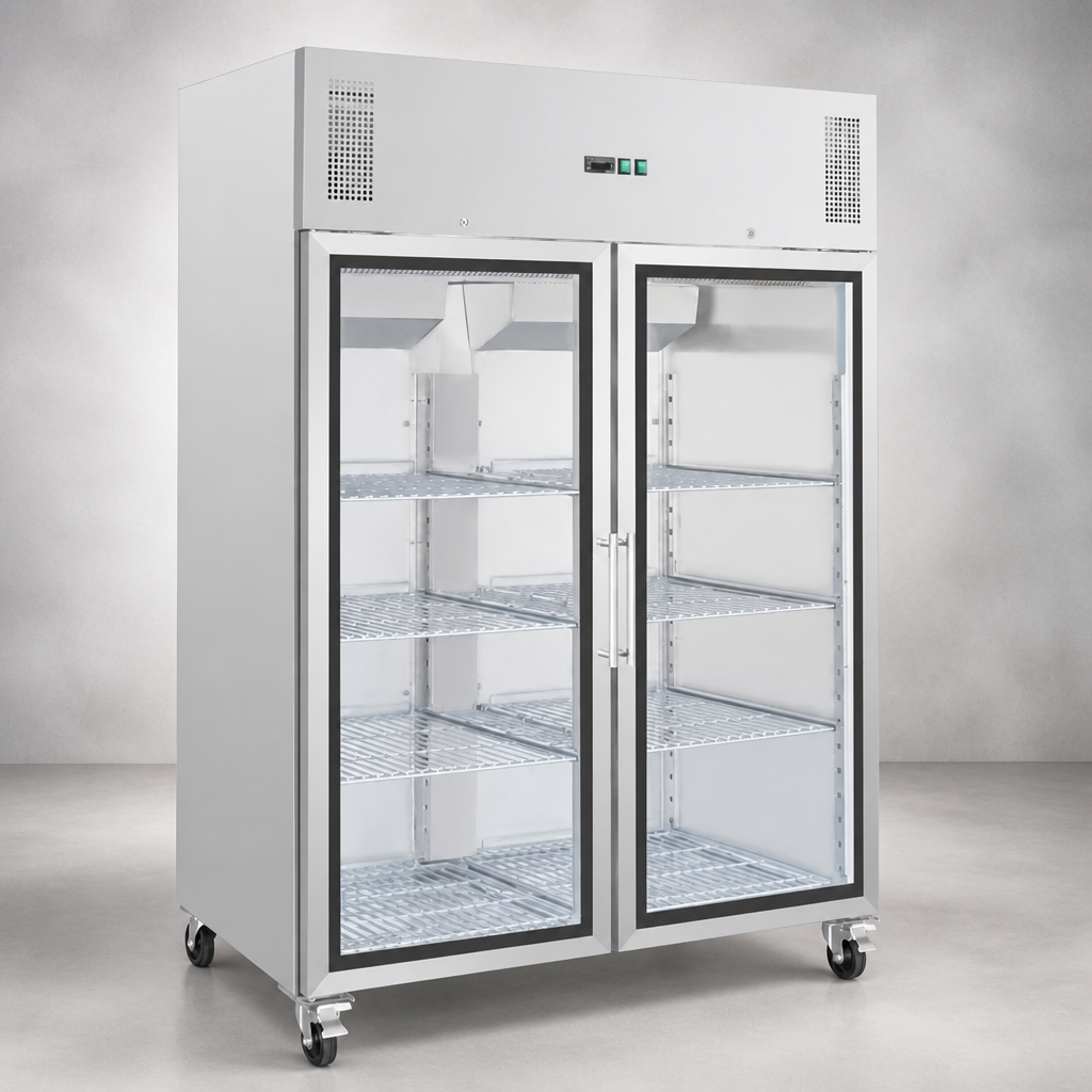 Commercial Upright Display Fridge 1200Ltr for Food Storage