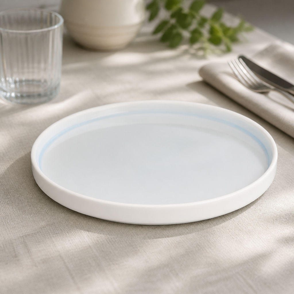 Commercial Fondant Plates Aqua 270mm - 4 Pack