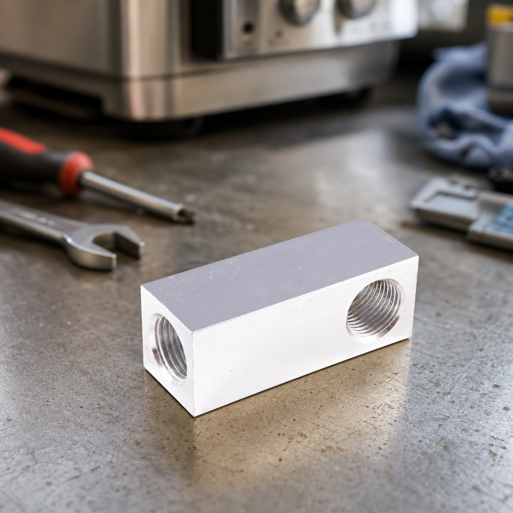 Commercial Bains Marie Tap Connector 30mm Aluminium Parts