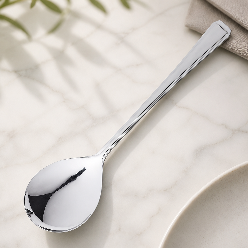 Commercial Soup Spoons 190mm Stainless Steel 12 Pack