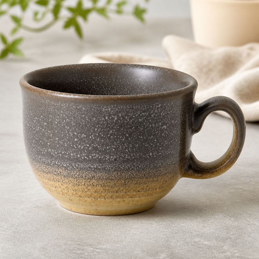 Commercial Cafe Au Lait Cups 285ml Vitrified Stoneware 6 Pack