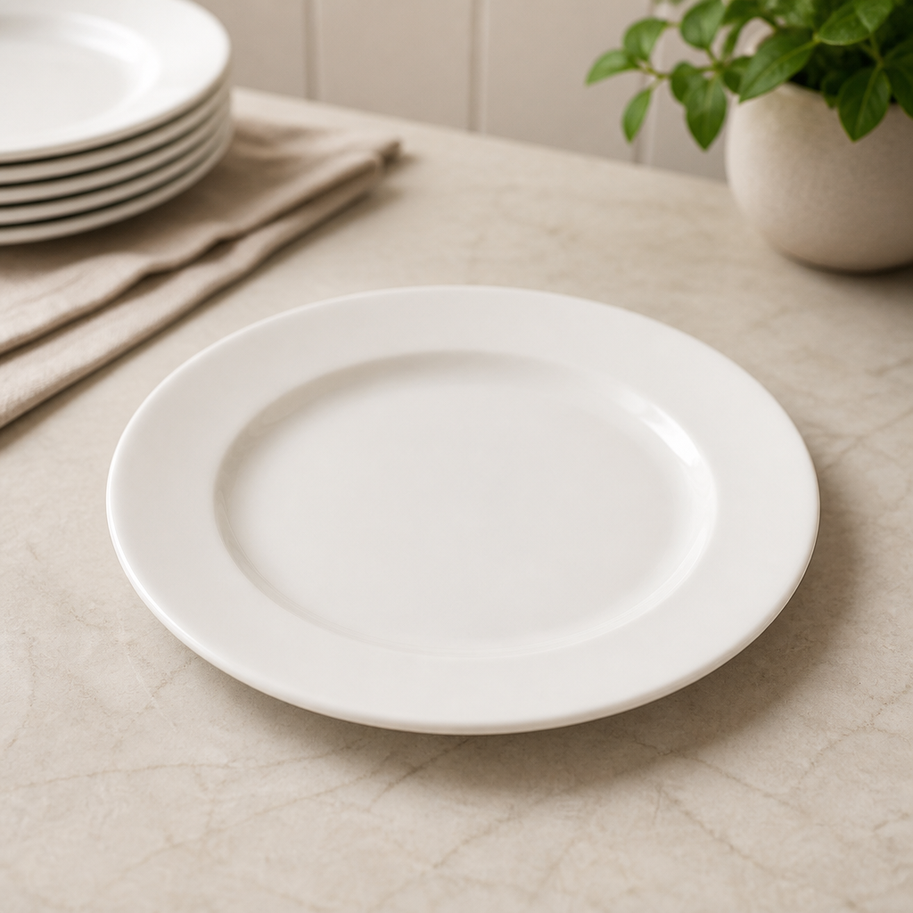 Commercial Pure Wide Rim Plates 170mm - 24 Pack