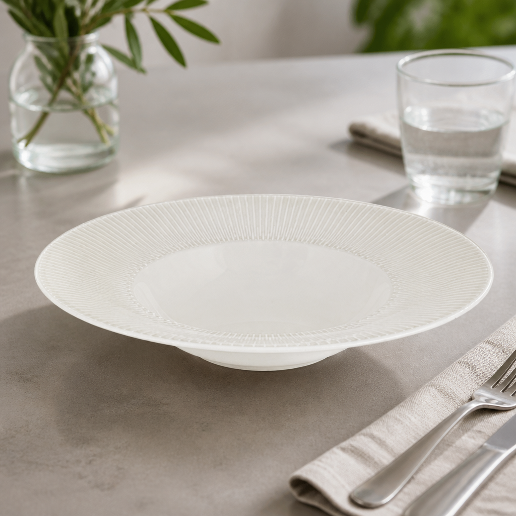 Commercial Rimmed Bowls 280mm Pack of 6 Dishwasher Safe