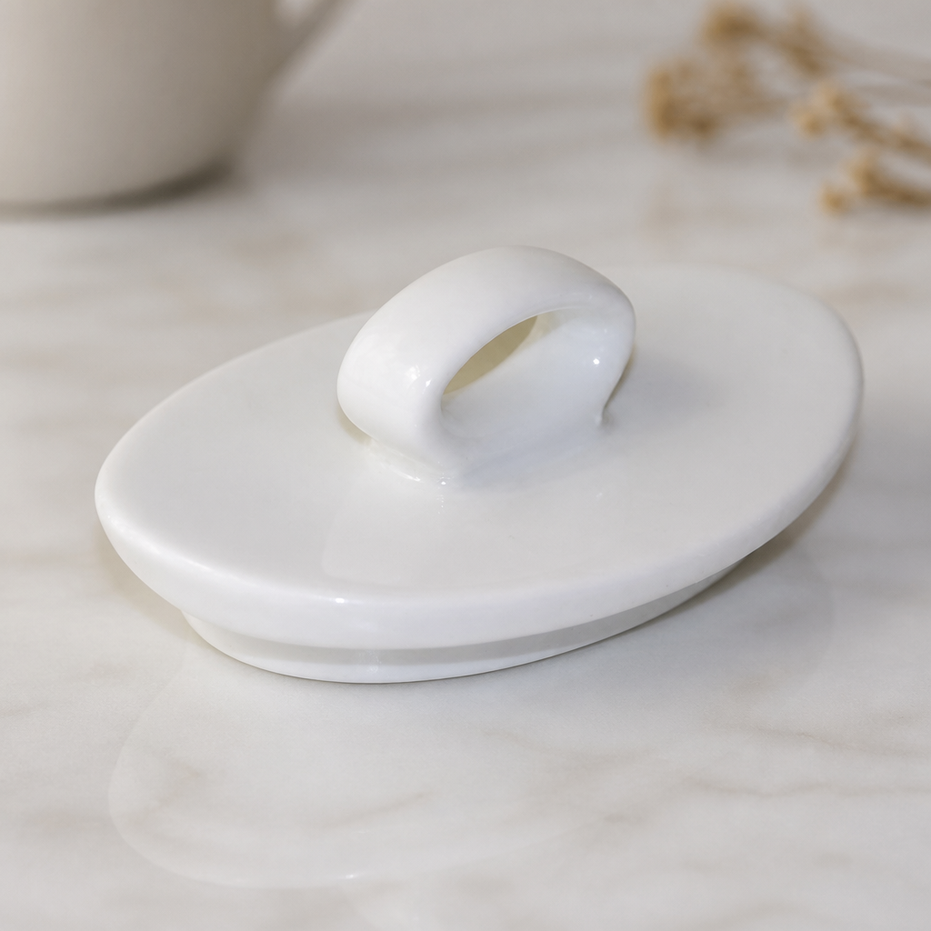 Commercial Teapot Lids 426ml Porcelain 6 Pack