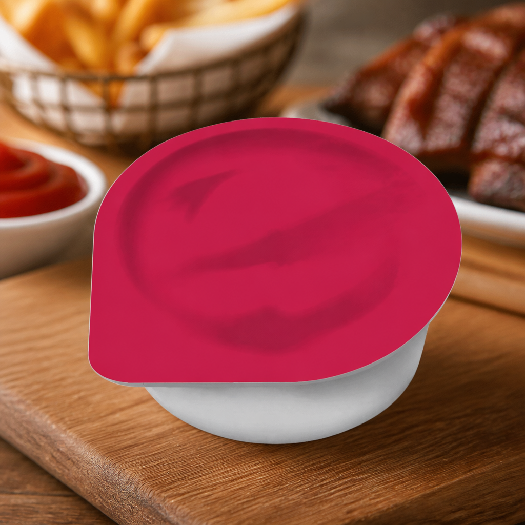 Commercial BBQ Dip Pots 25g - 100 Pack Single-Serve Sachets