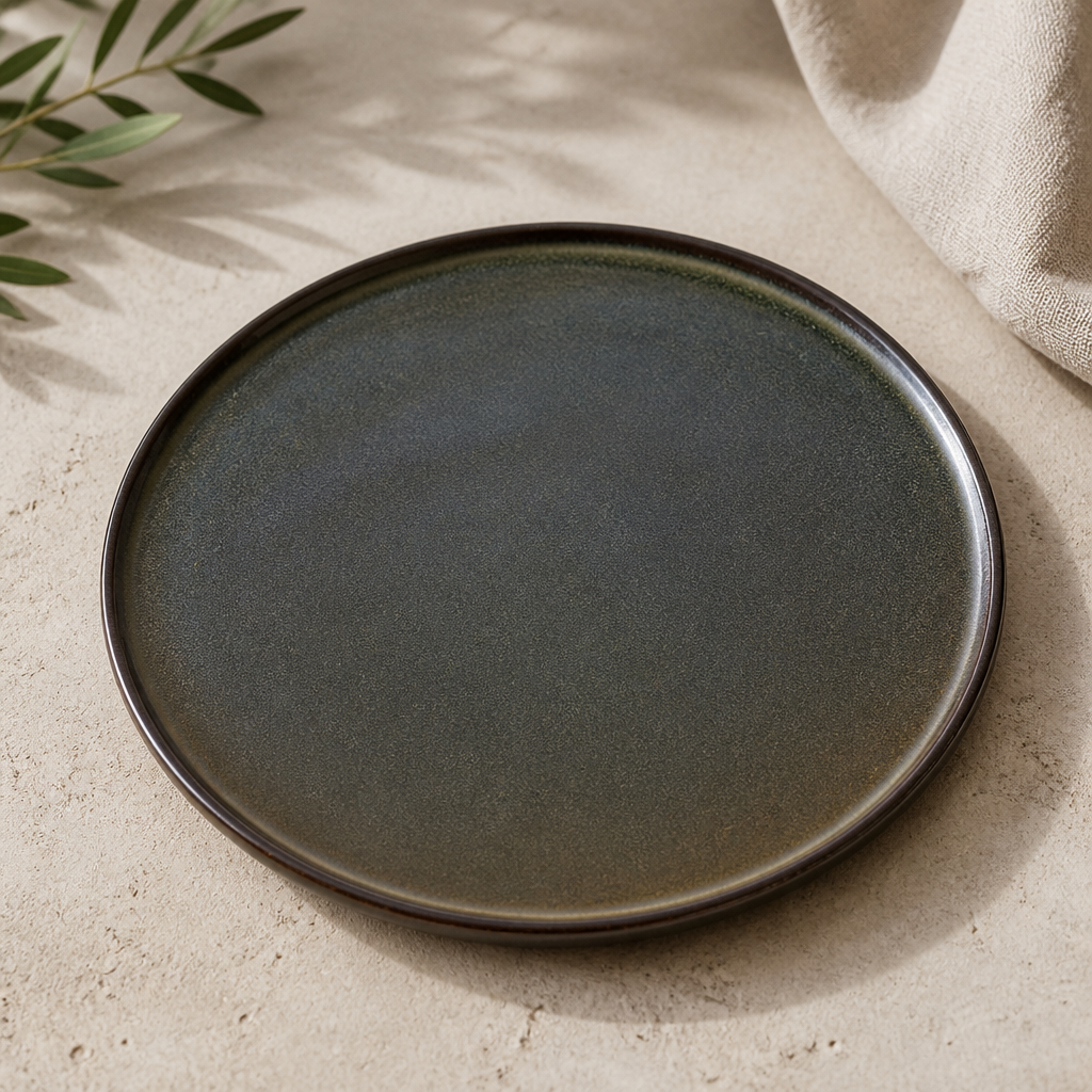 Commercial Porcelain Wabi Sabi Round Trays 285mm - 6 Pack